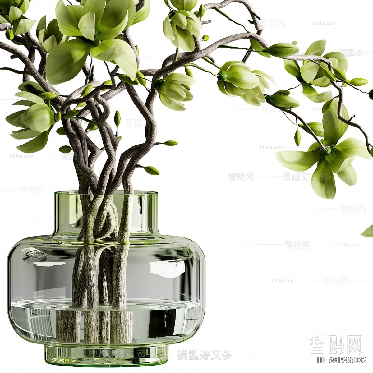 Modern Aquatic Green Plant