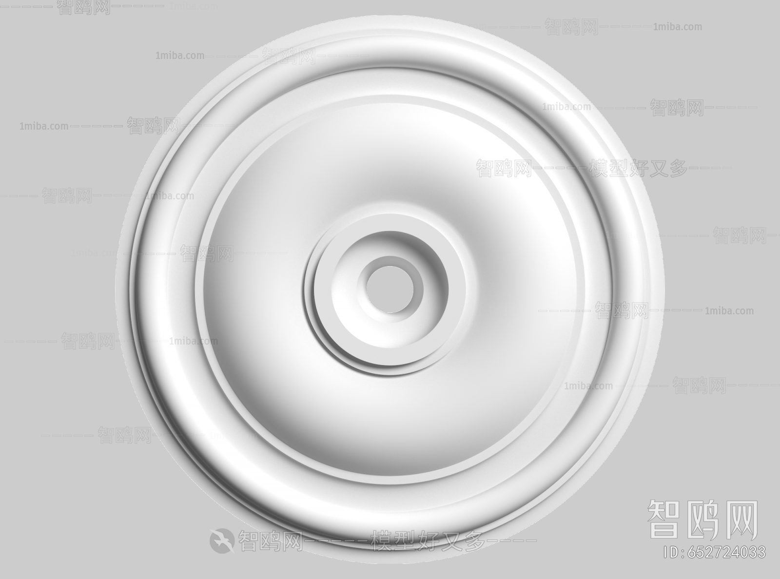 European Style Plaster Carved Top Plate