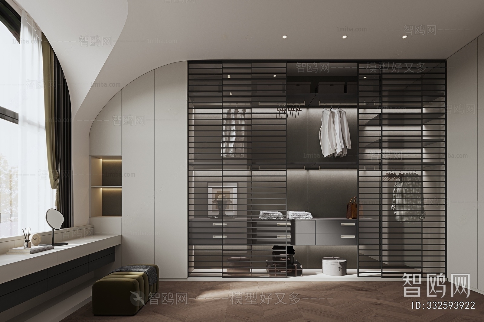 Modern Clothes Storage Area