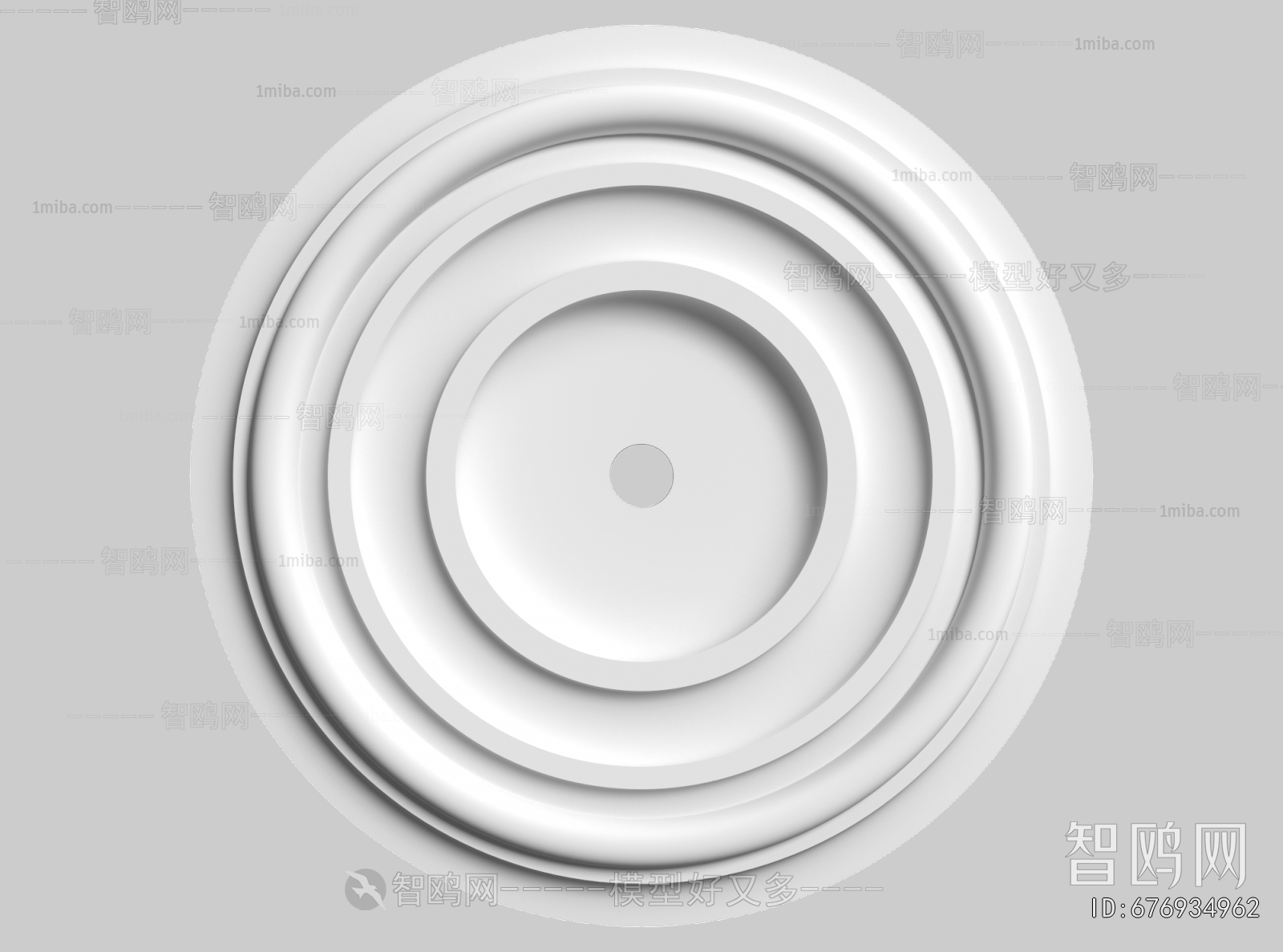 European Style Plaster Carved Top Plate