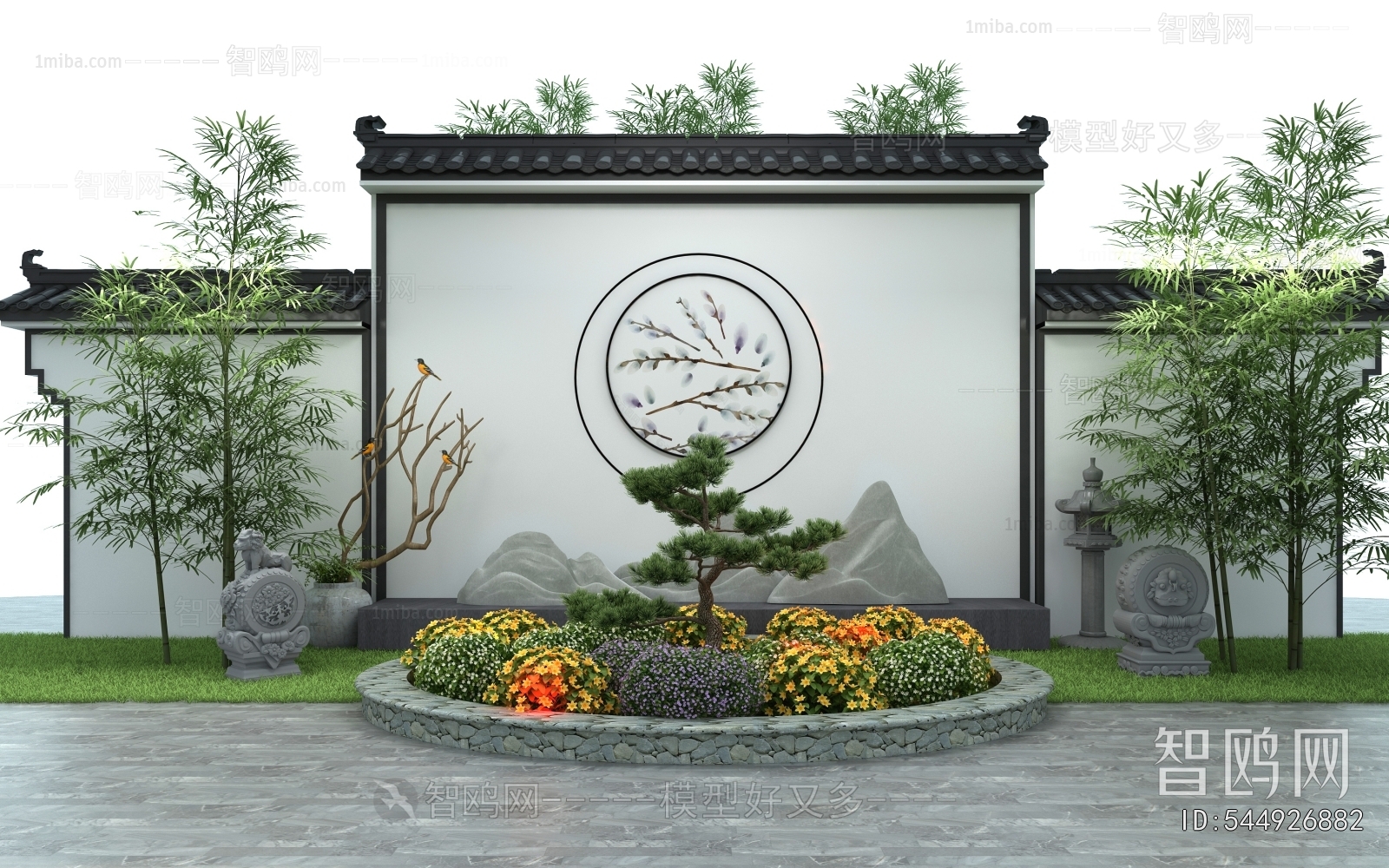 New Chinese Style Landscape Wall