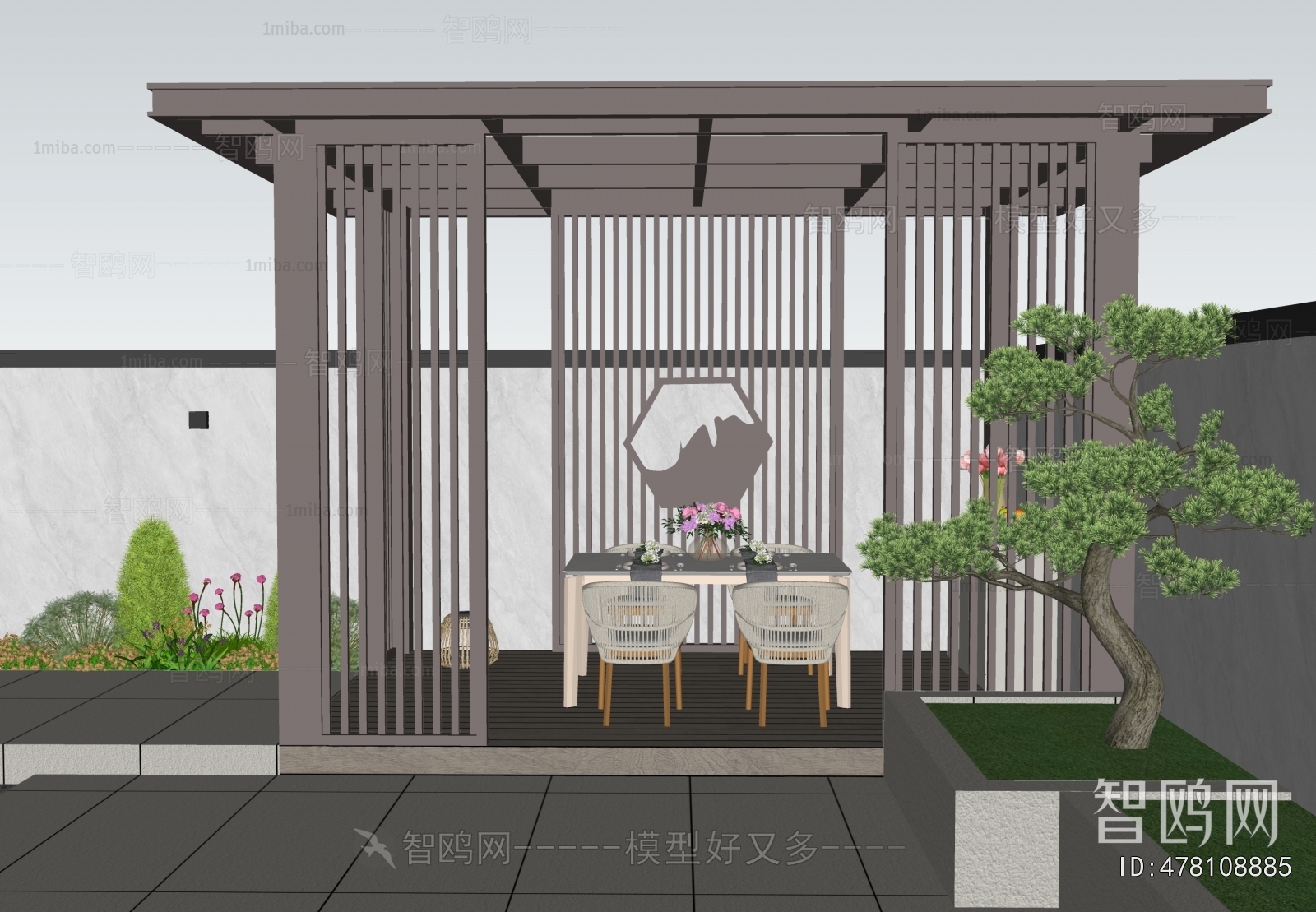 New Chinese Style Courtyard/landscape