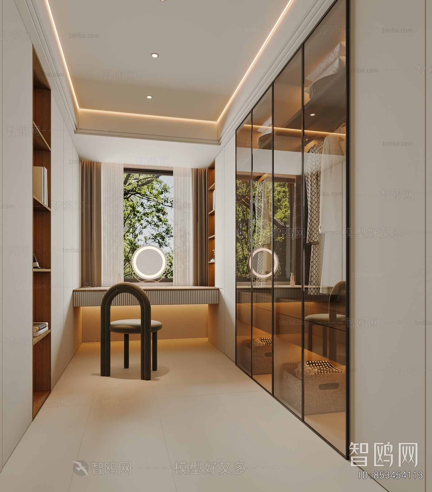 Modern Clothes Storage Area