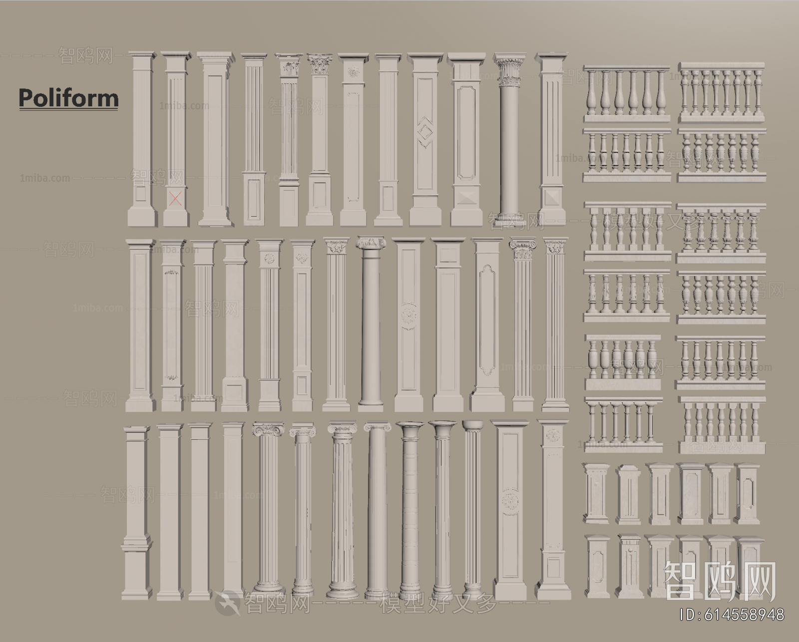 European Style Roman Pillar