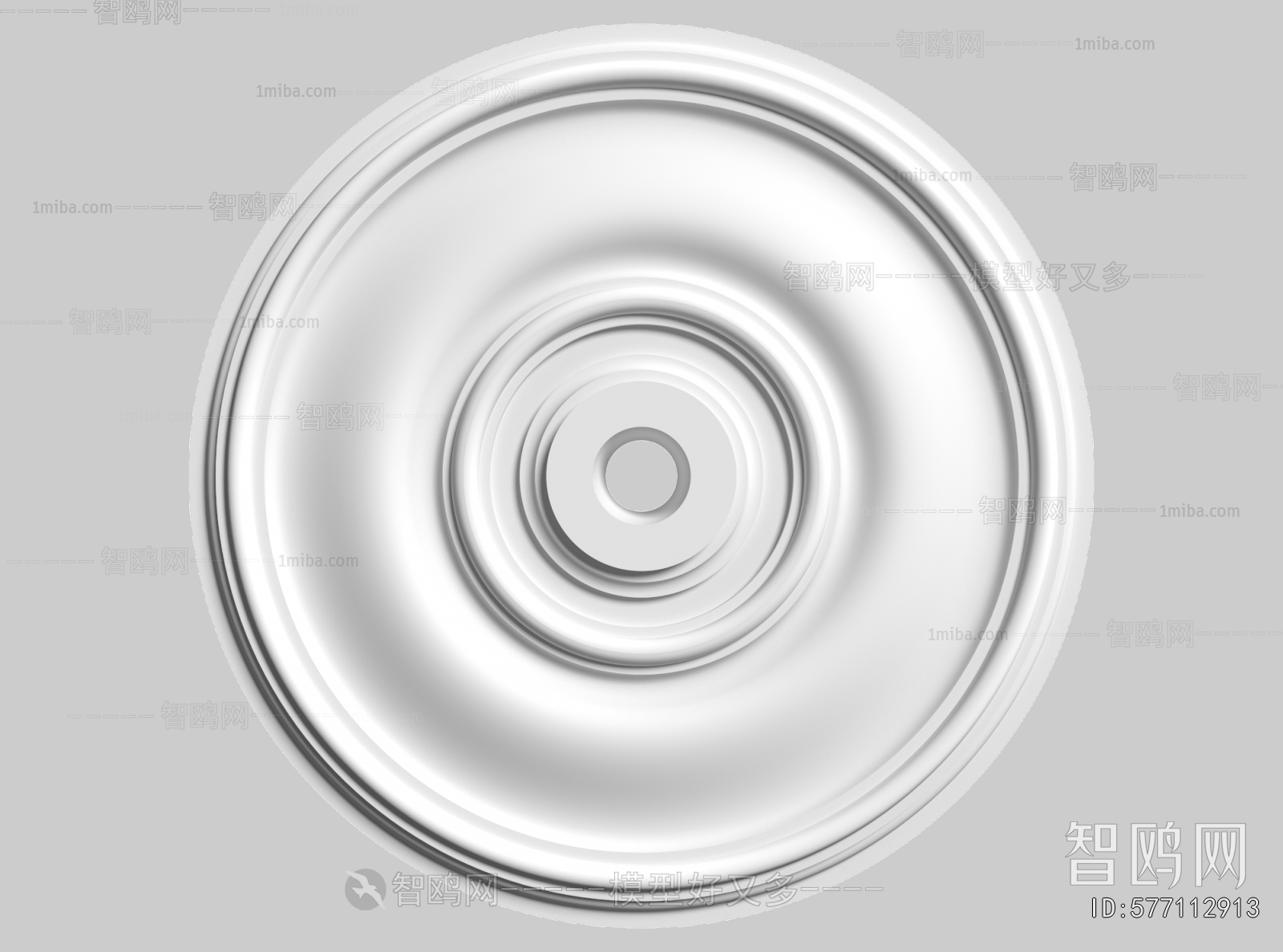 European Style Plaster Carved Top Plate