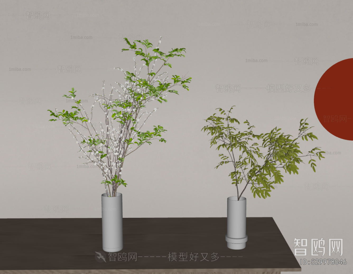 Modern Aquatic Green Plant