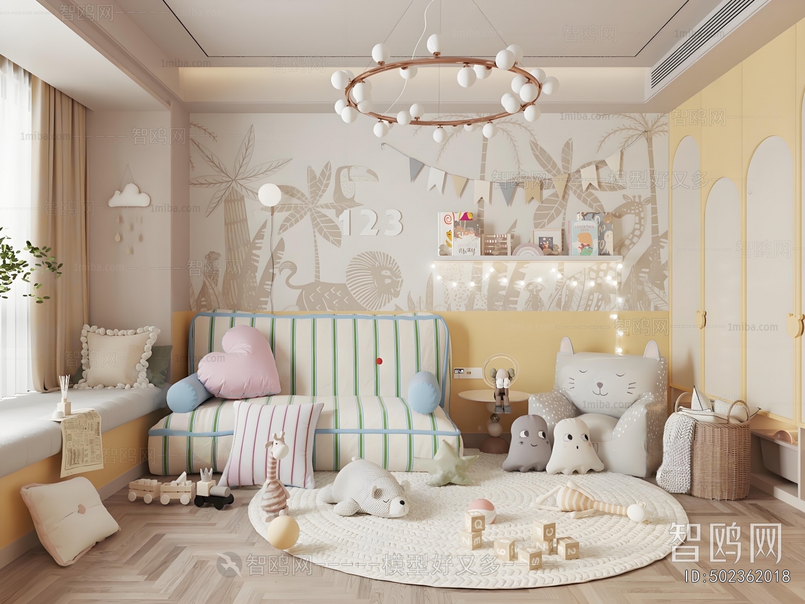 Modern Children's Room Activity Room