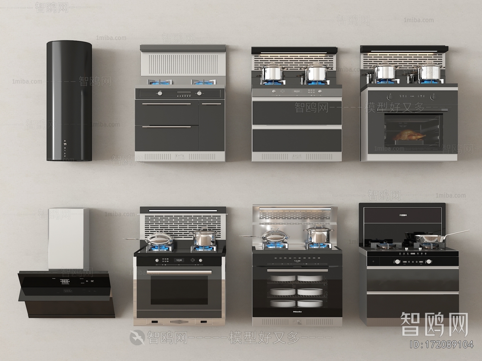 Modern Kitchen Electric Gas Range