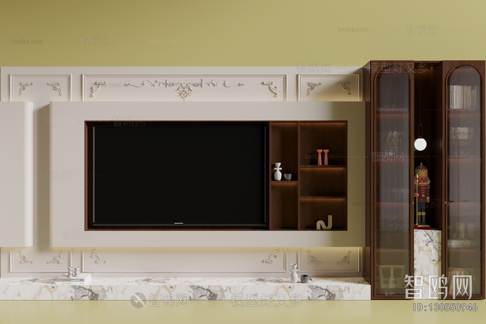 French Style TV Wall