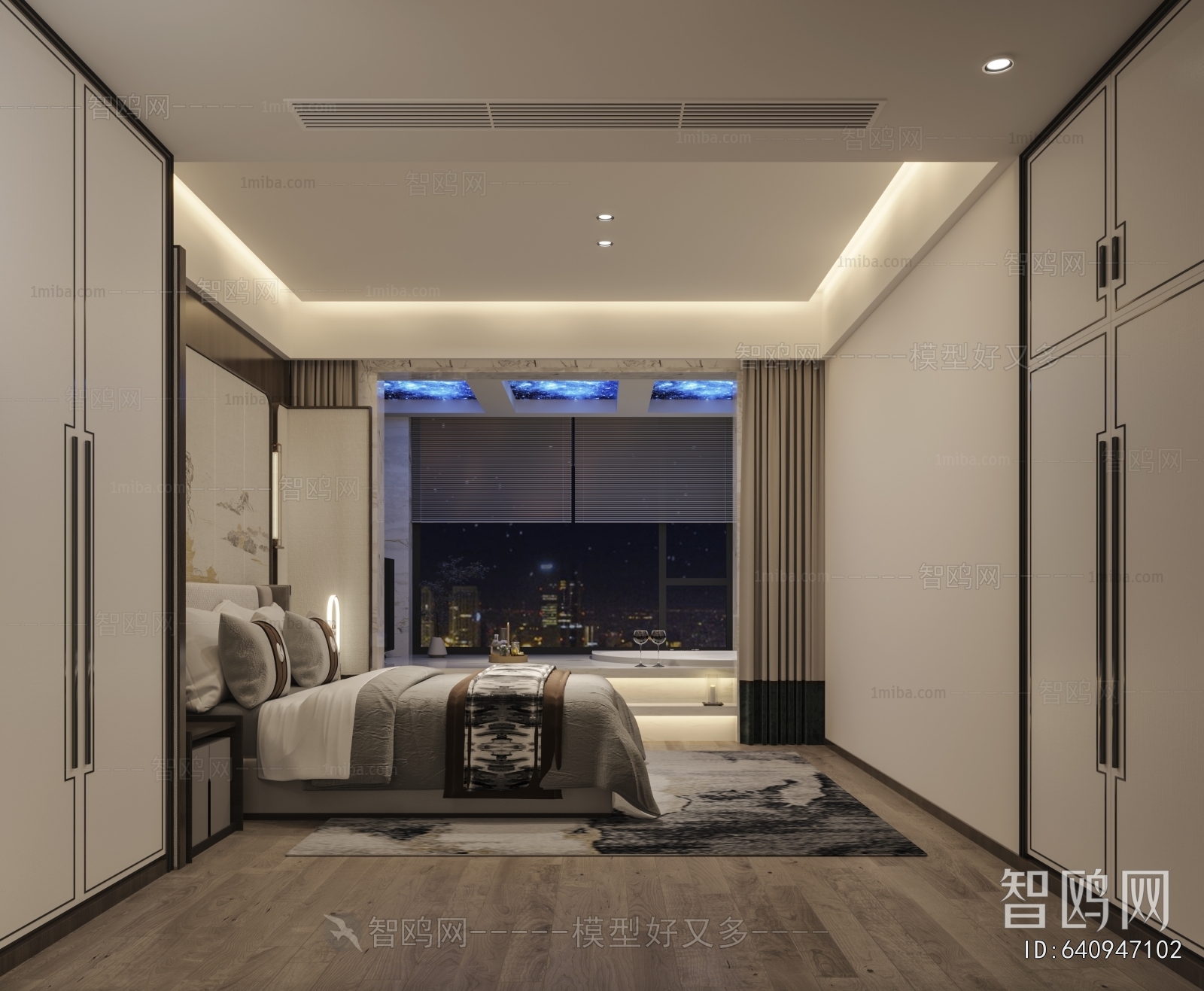 New Chinese Style Bedroom