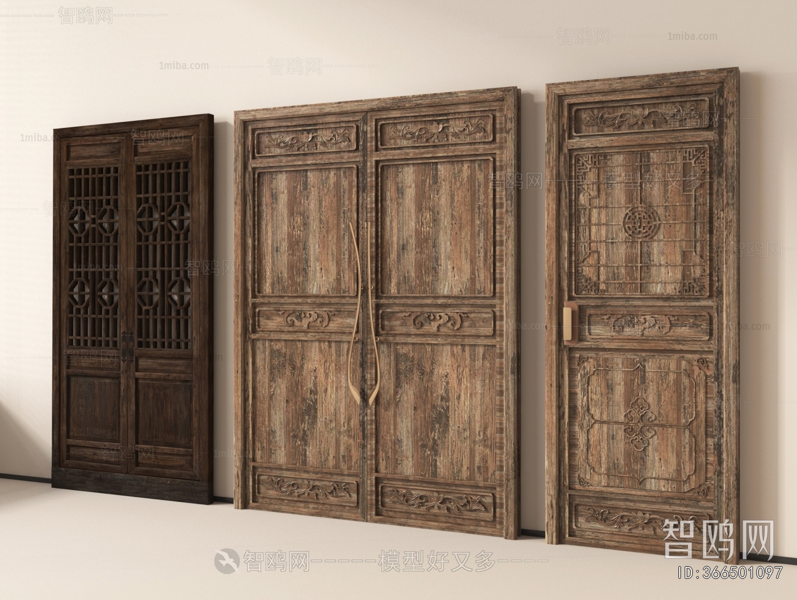 Chinese Style Double Door