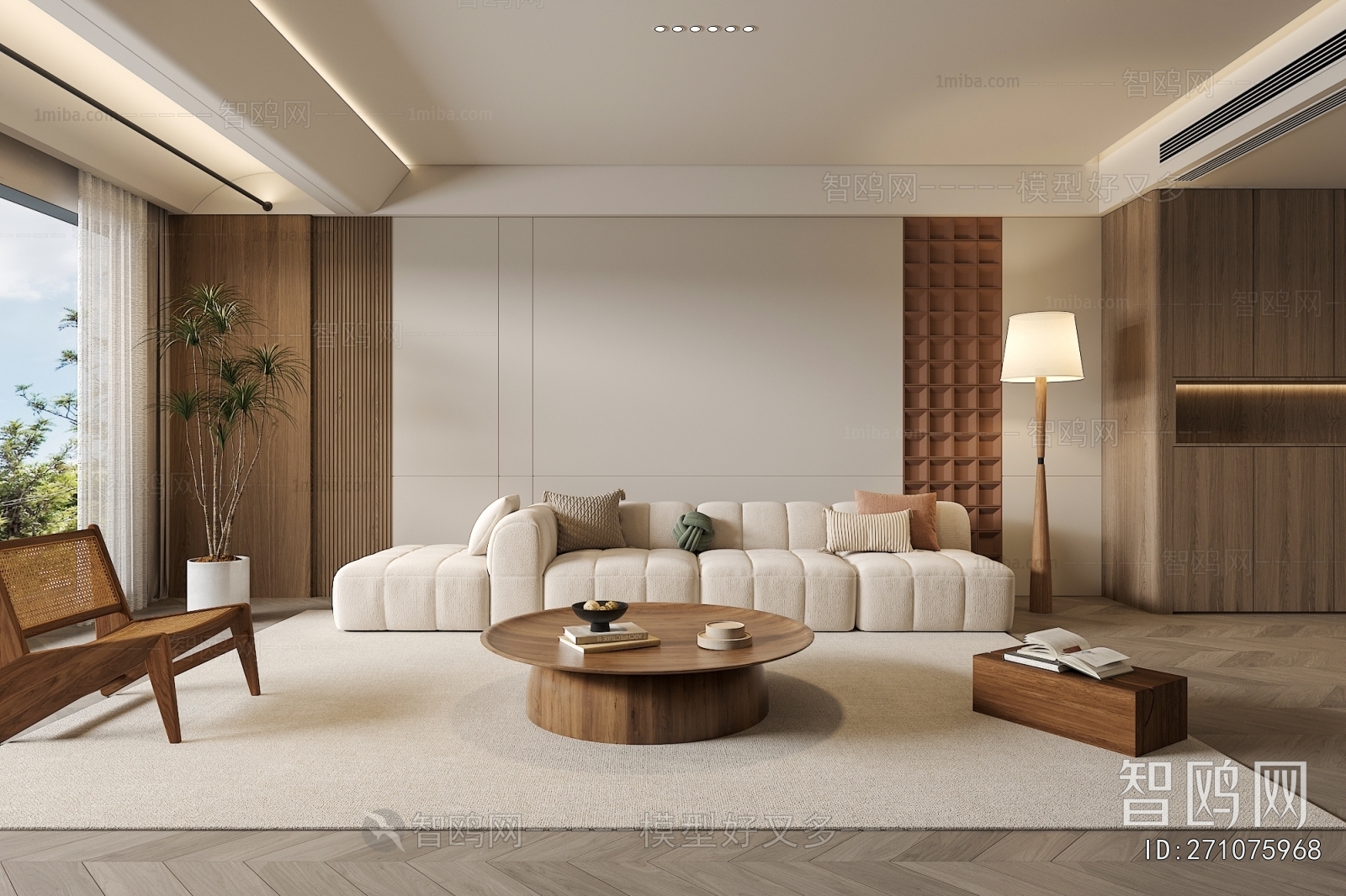 Wabi-sabi Style A Living Room