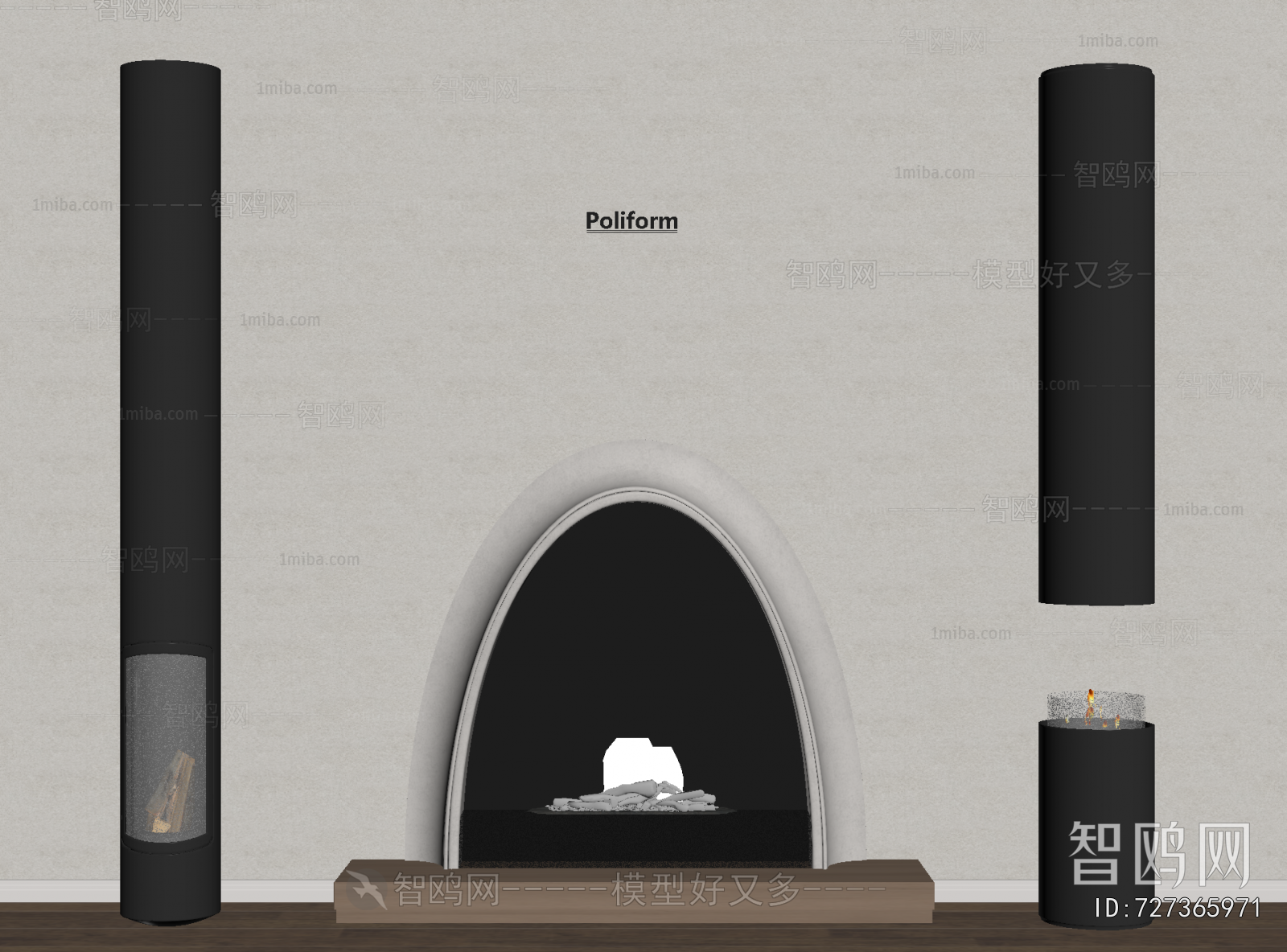 Nordic Style Fireplace