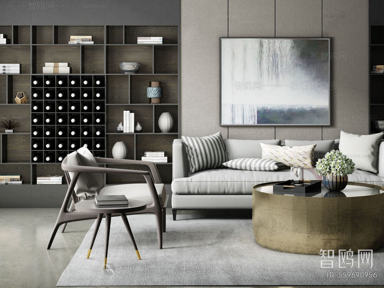 New Chinese Style Sofa Combination