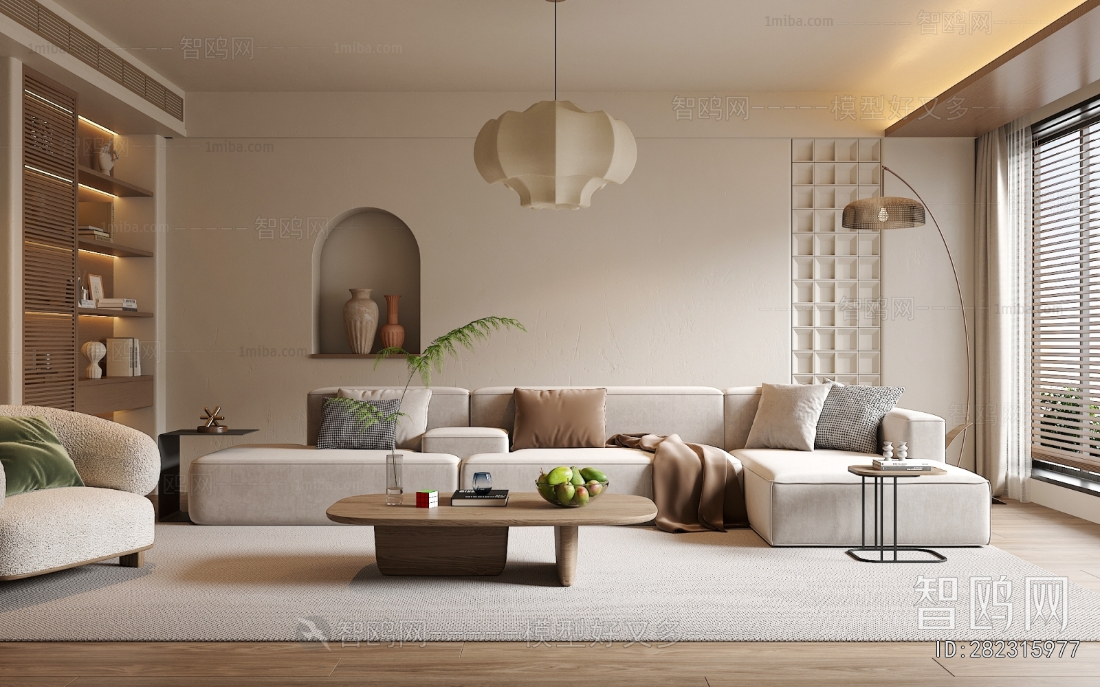 Wabi-sabi Style A Living Room