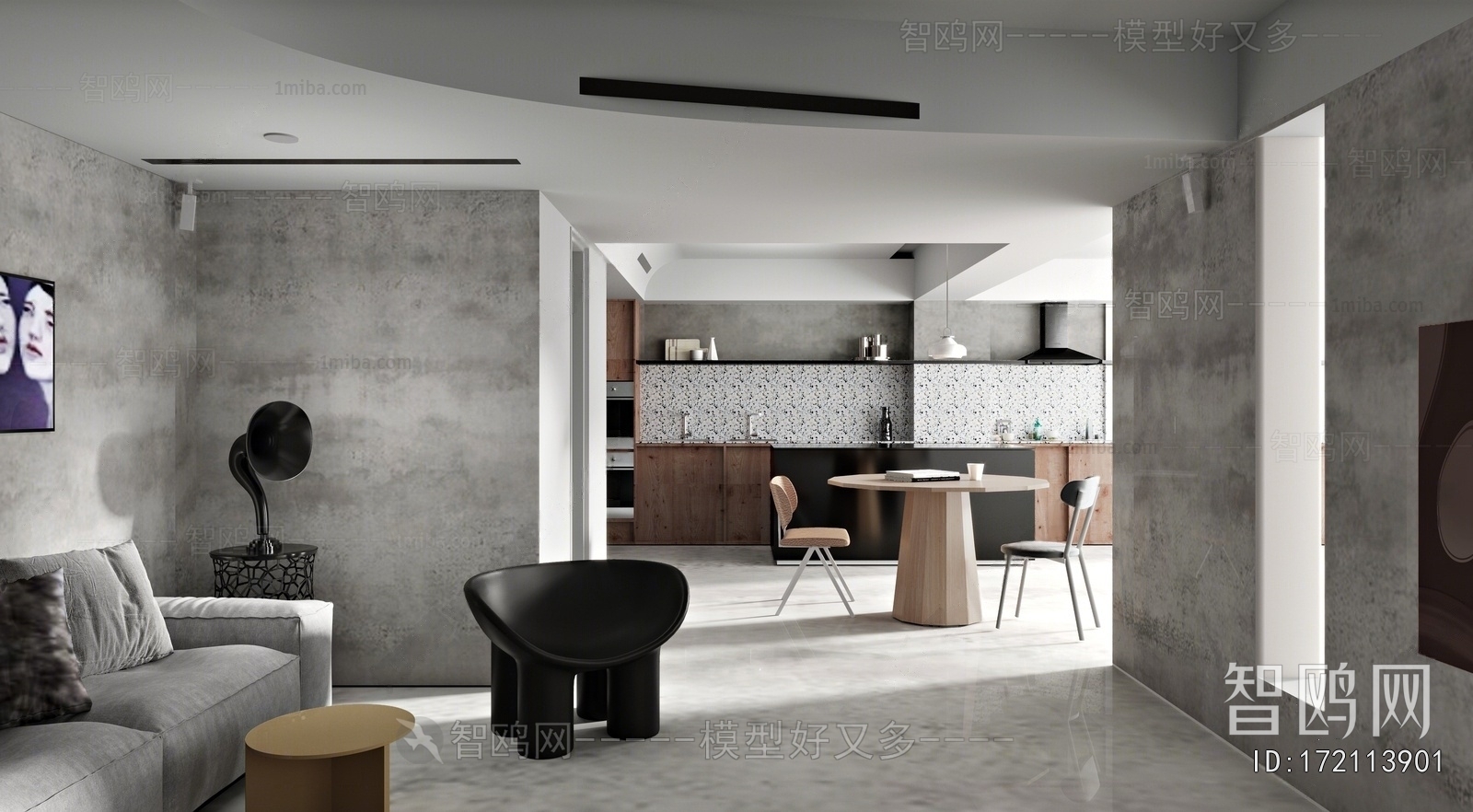 Industrial Style A Living Room