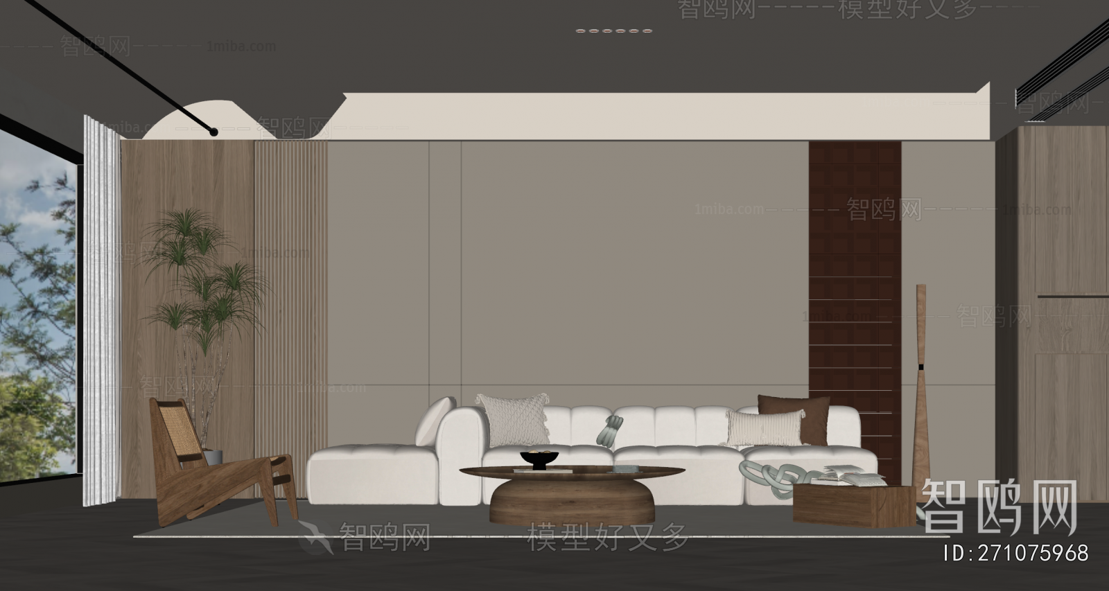 Wabi-sabi Style A Living Room