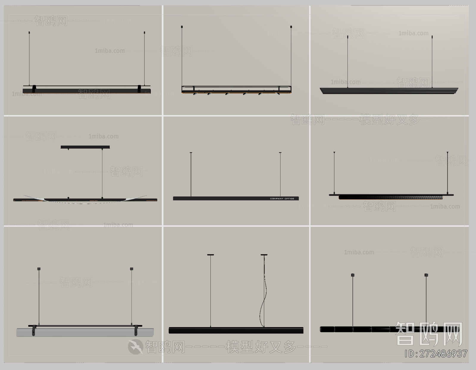 Modern Long Chandelier