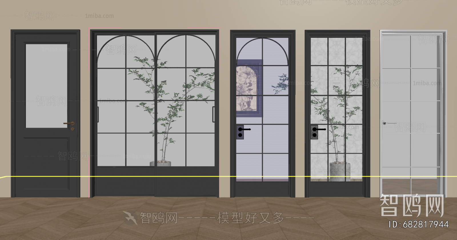 French Style Single Door