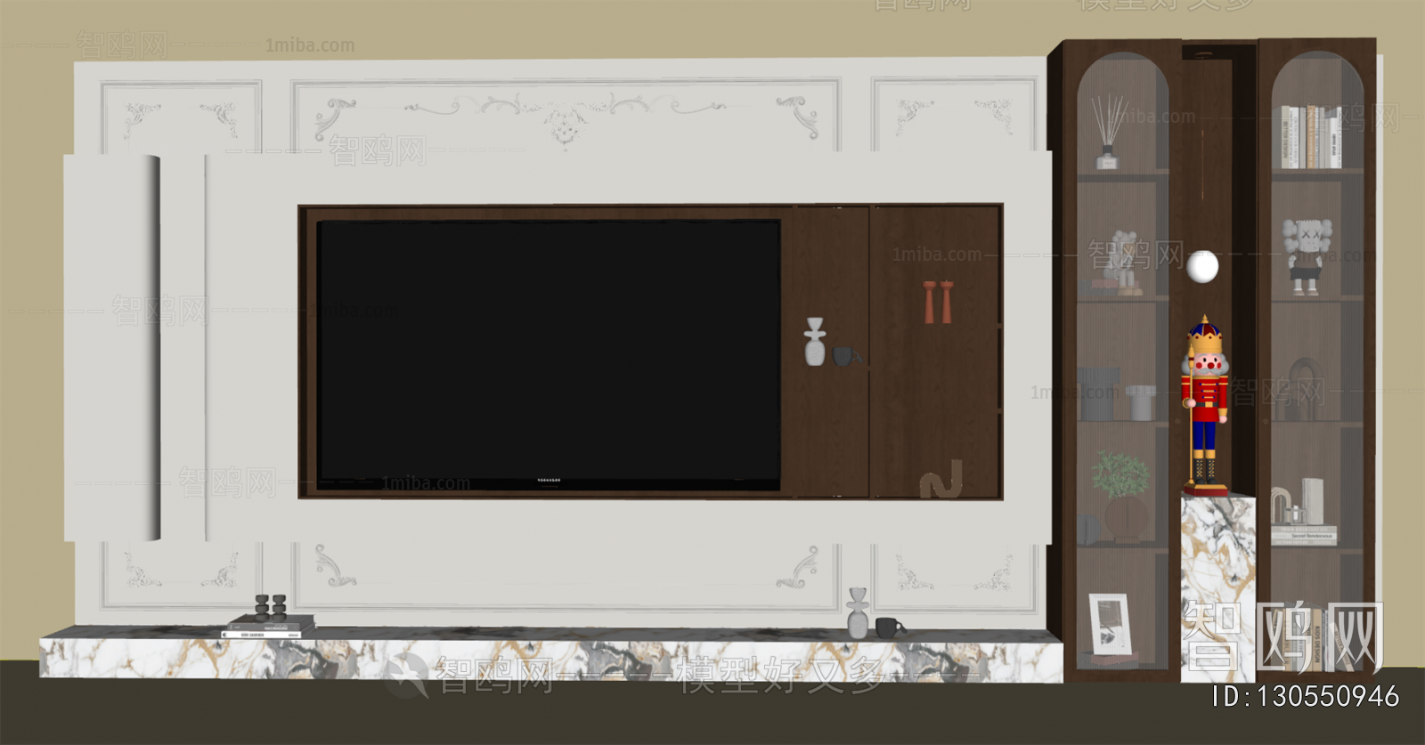 French Style TV Wall