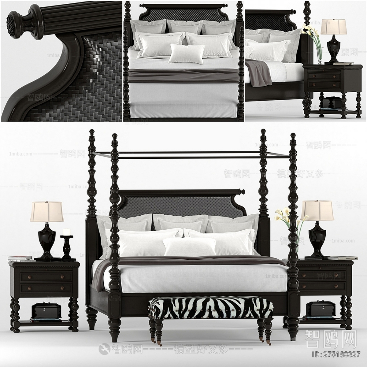 French Style Double Bed
