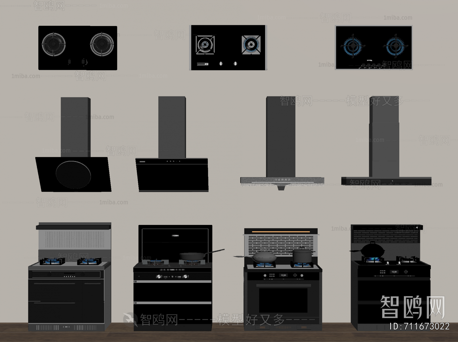 Modern Kitchen Electric Gas Range
