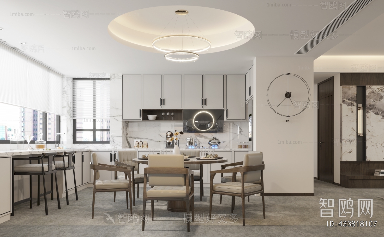 New Chinese Style A Living Room