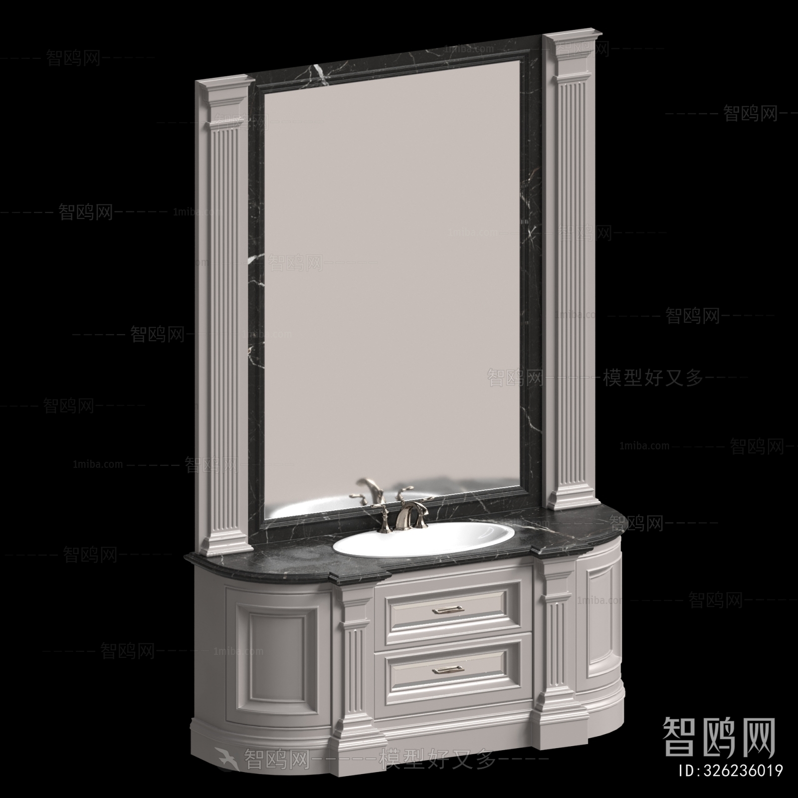 French Style Bathroom Cabinet