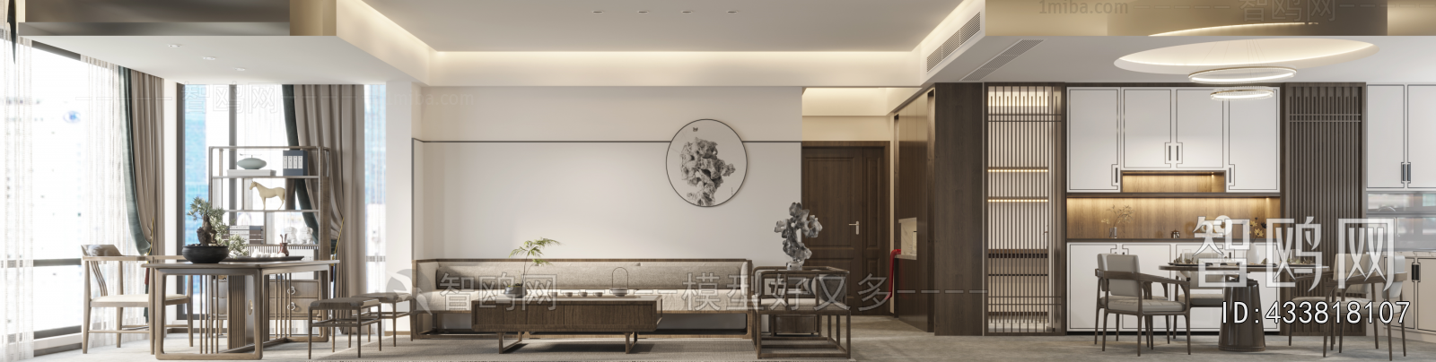 New Chinese Style A Living Room