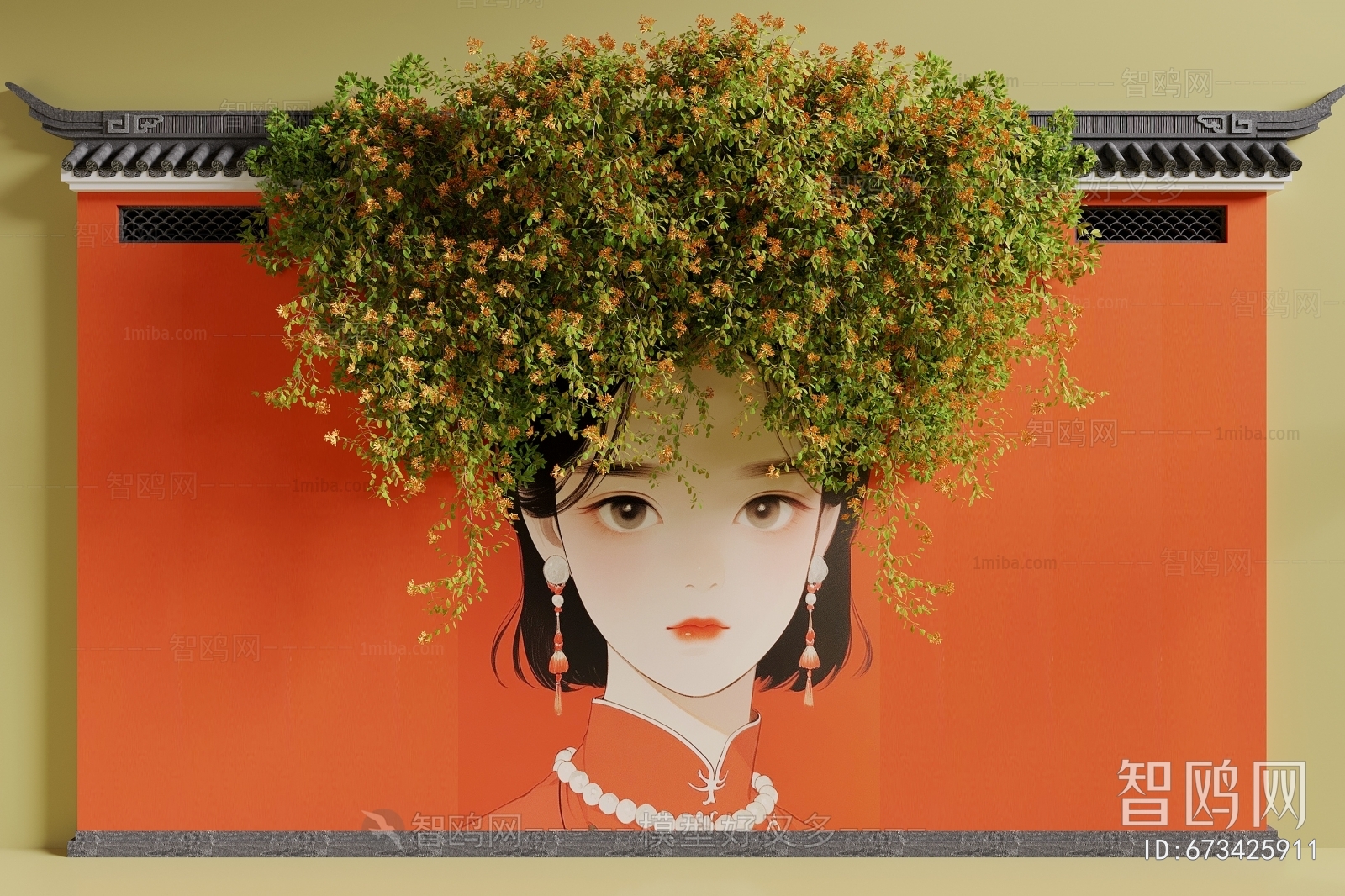 New Chinese Style Landscape Wall