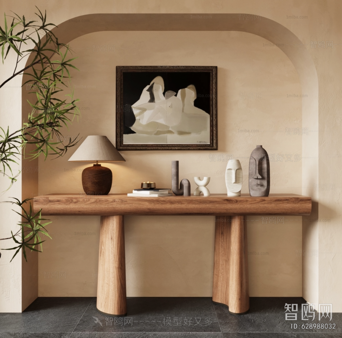 Wabi-sabi Style Console