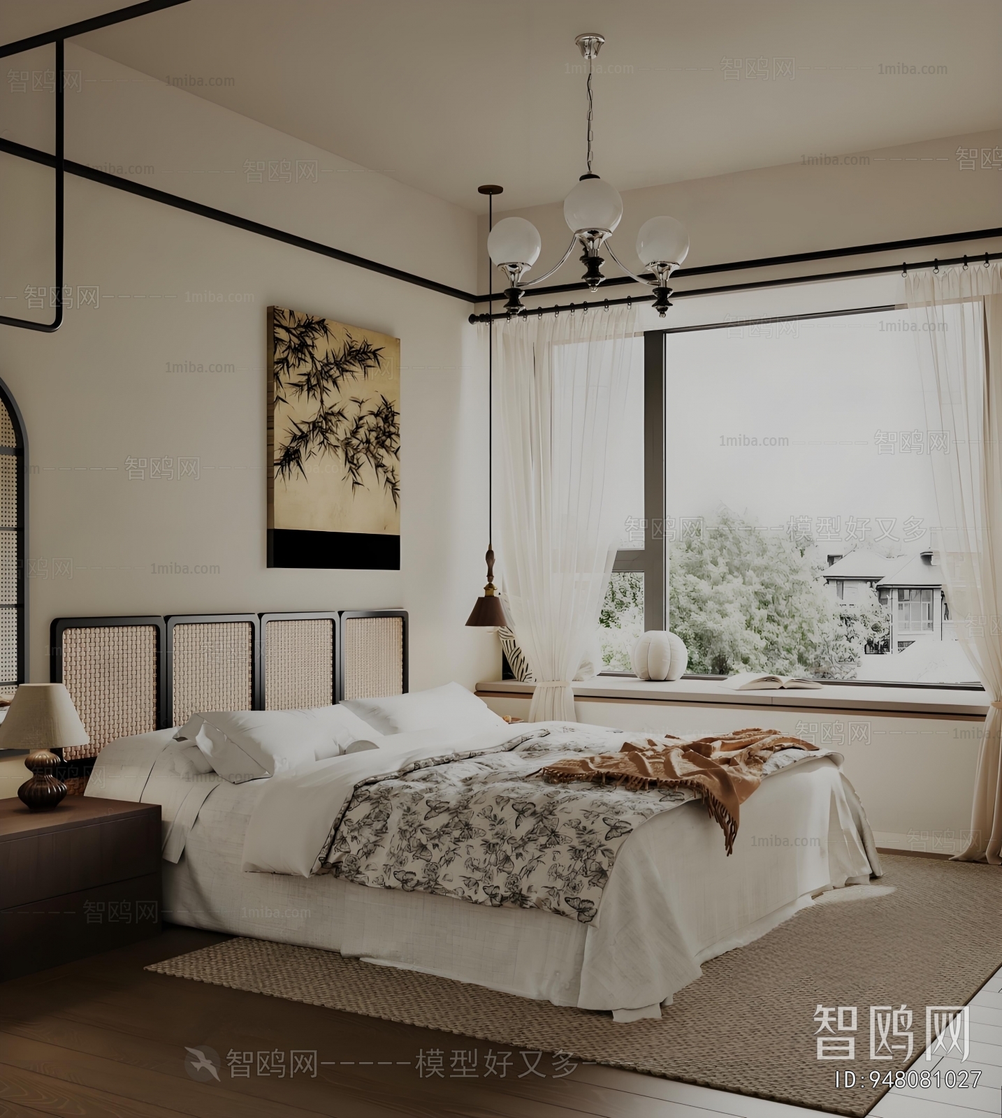 New Chinese Style Bedroom