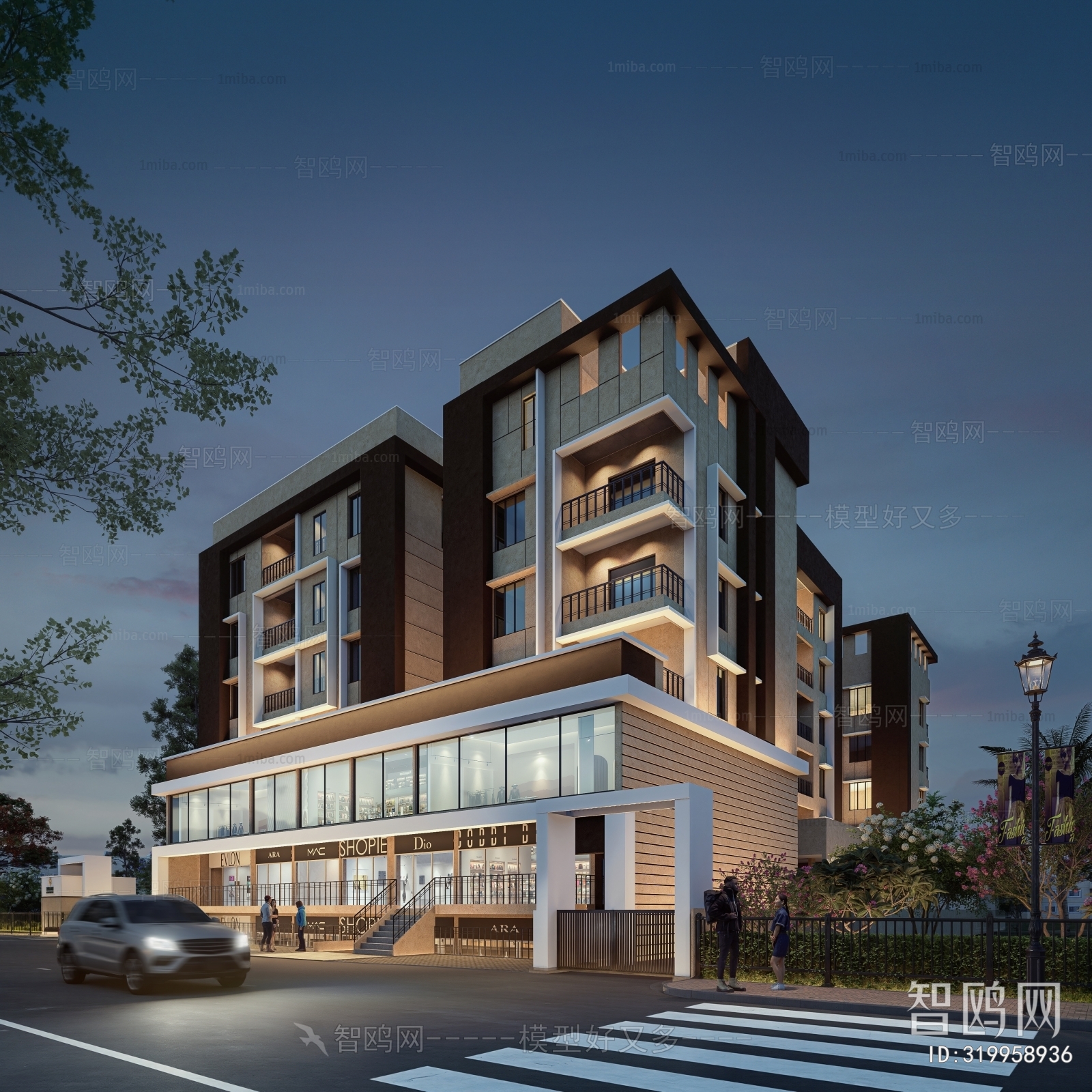 Modern Appearance Of Commercial Building