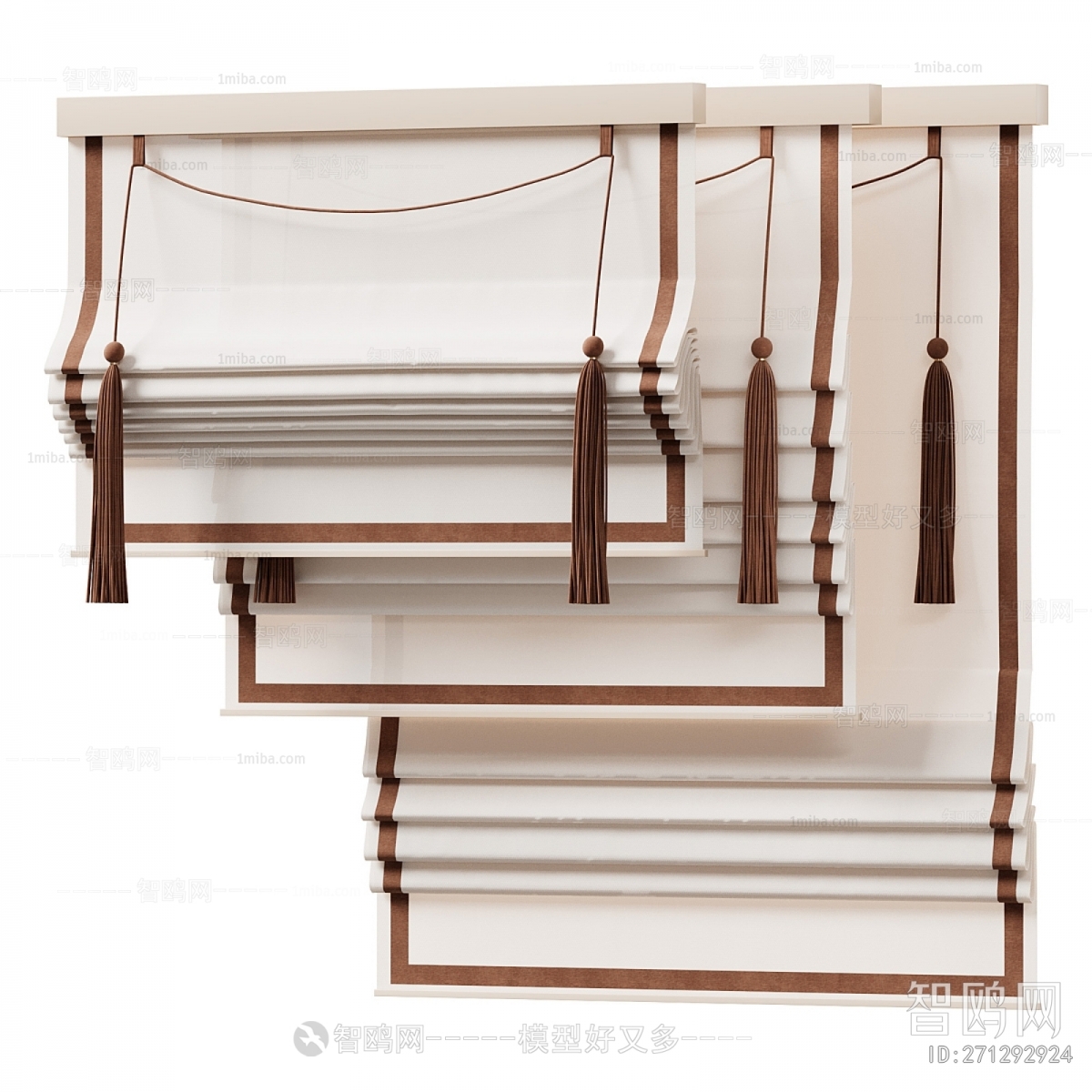 New Chinese Style Roman Curtain