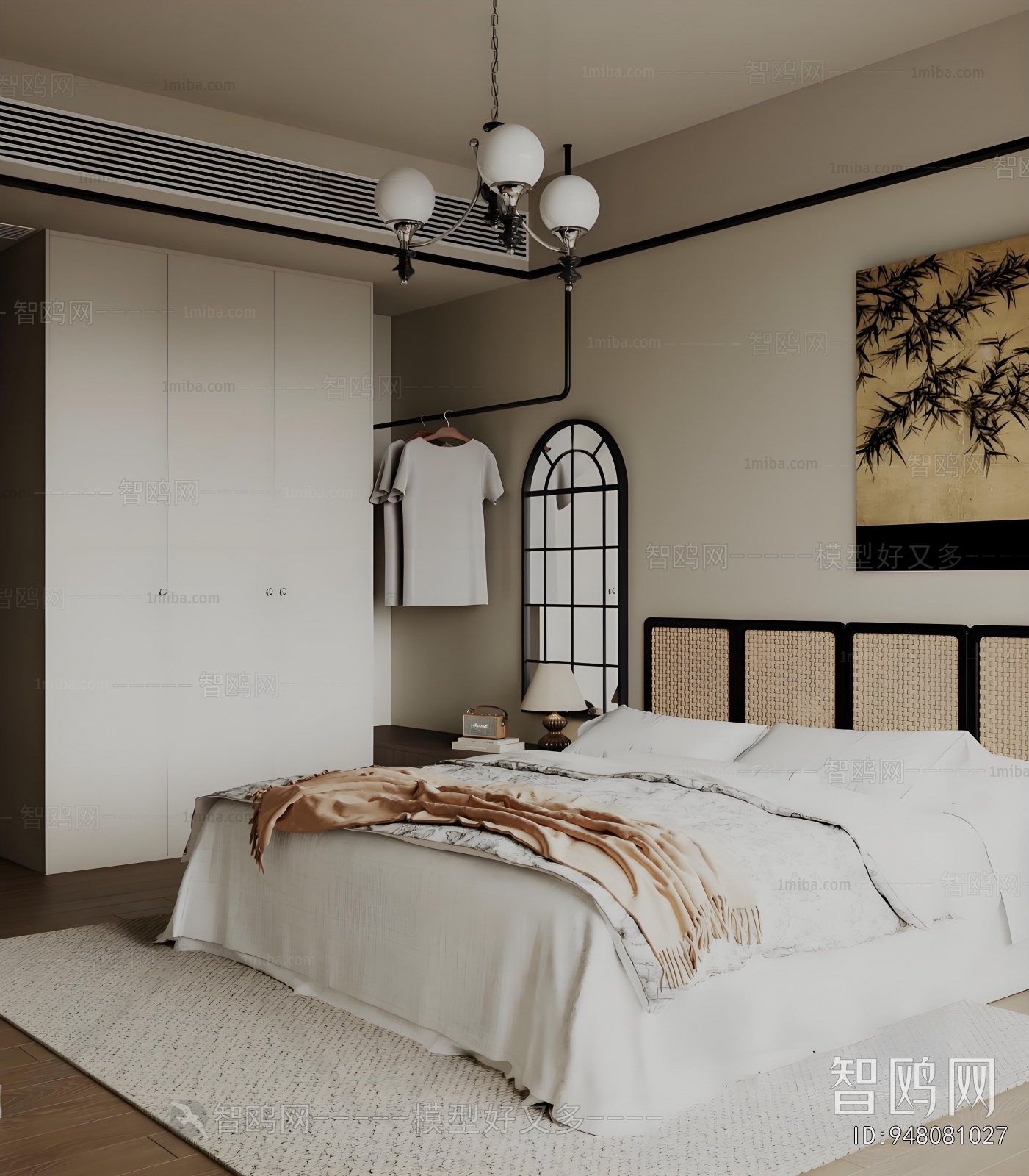 New Chinese Style Bedroom