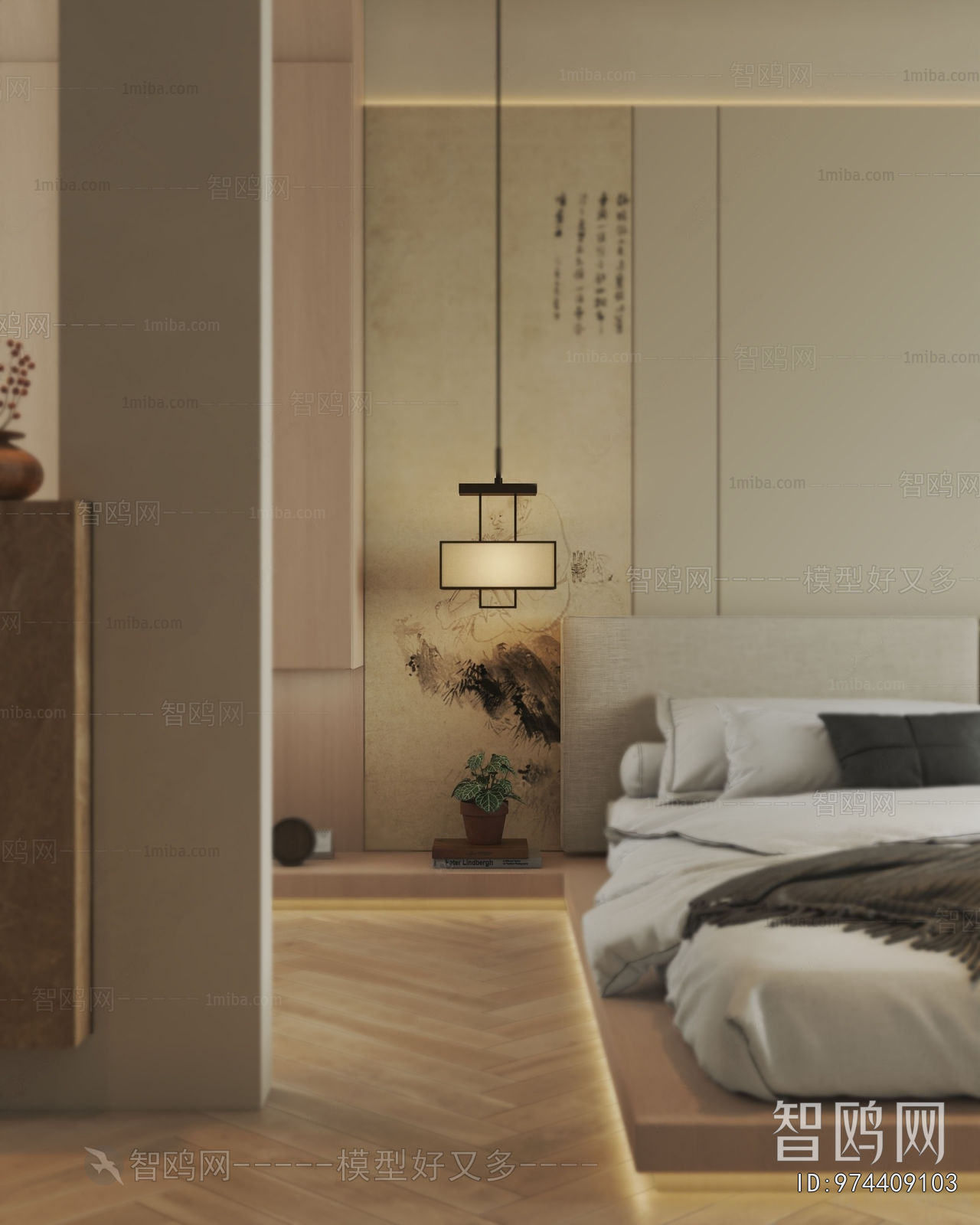 New Chinese Style Bedroom