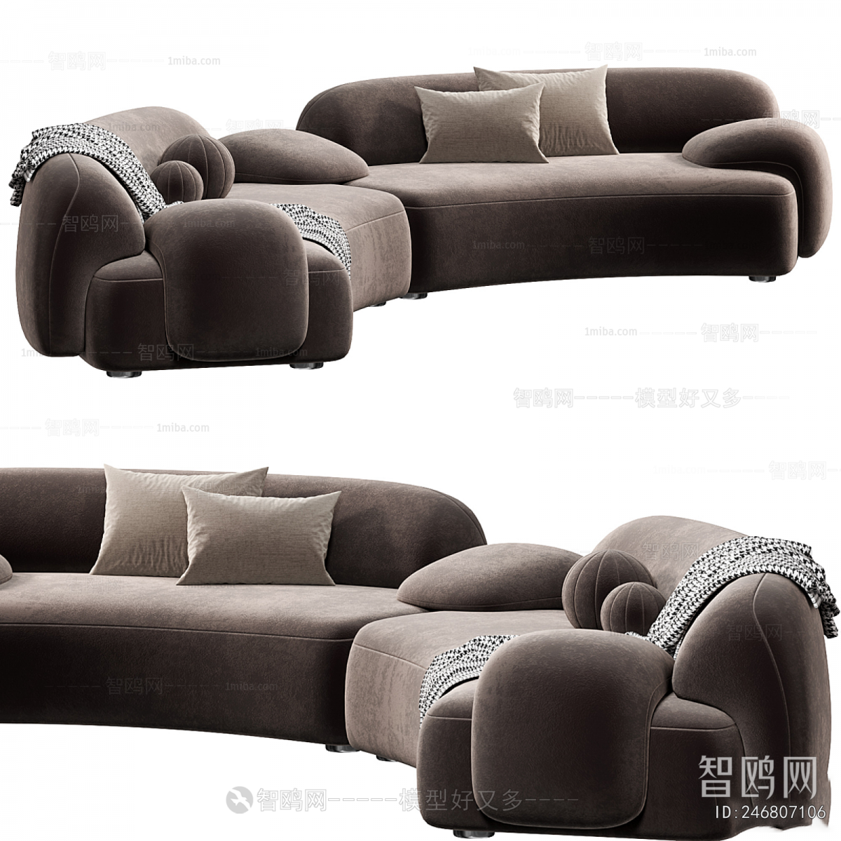 Modern Curved Sofa