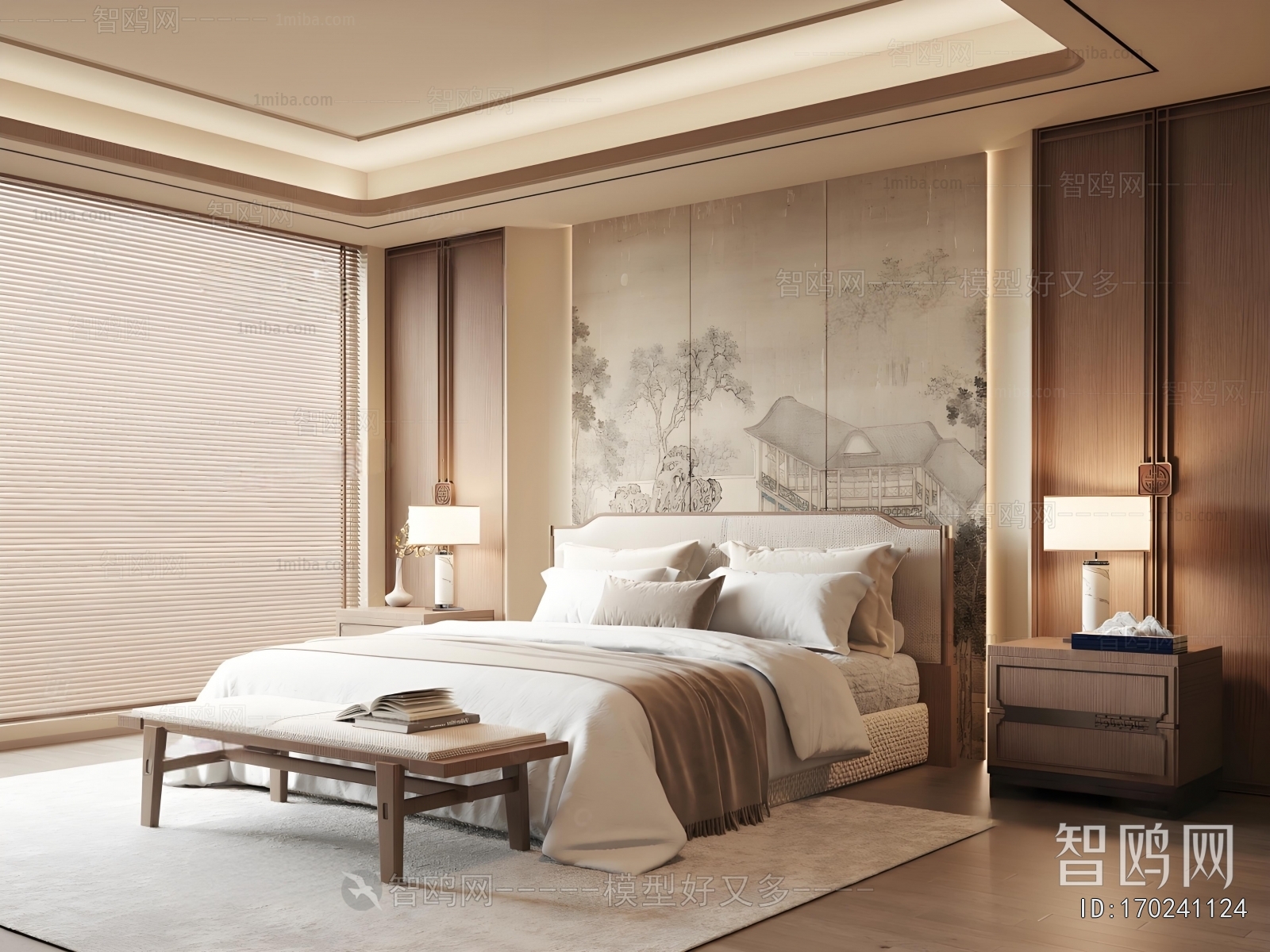 New Chinese Style Bedroom