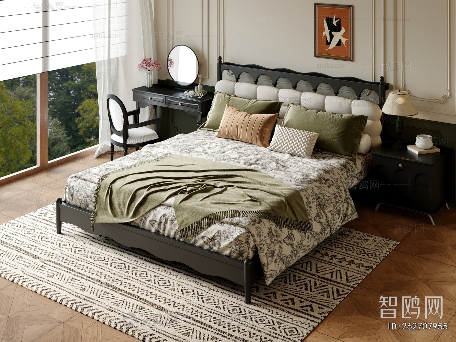 French Style Double Bed