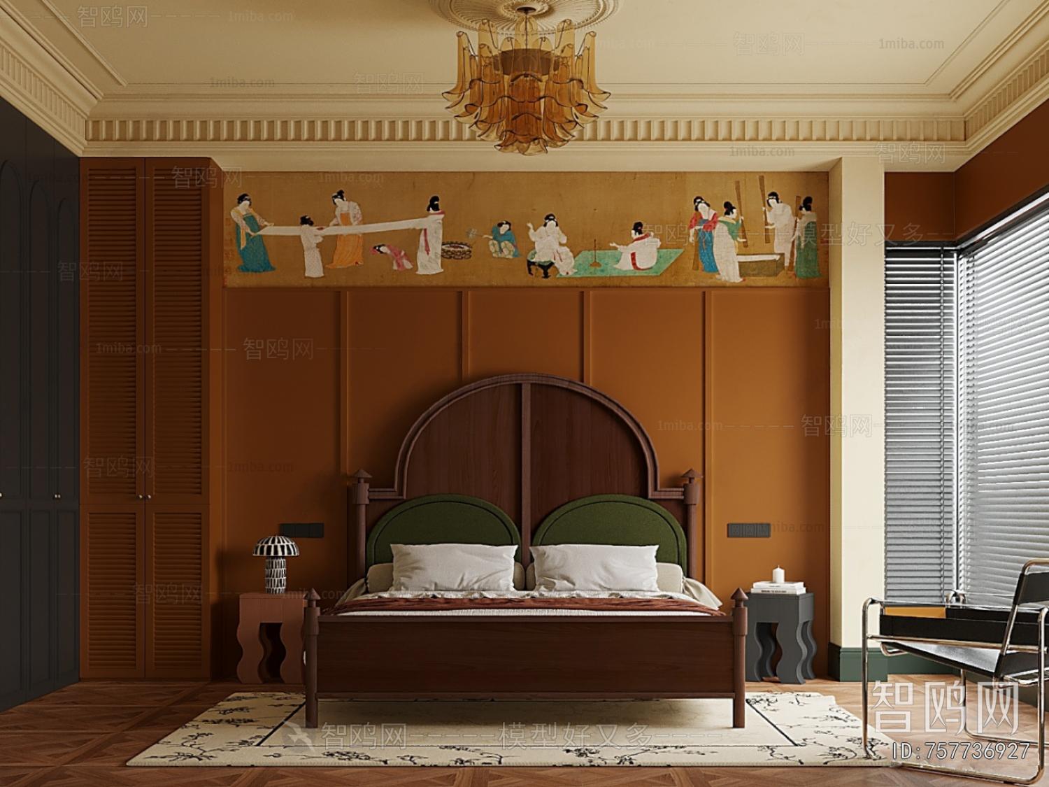 New Chinese Style Bedroom