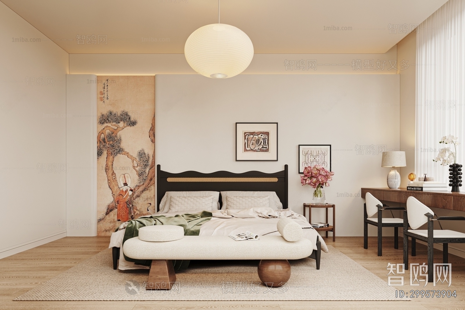 New Chinese Style Bedroom