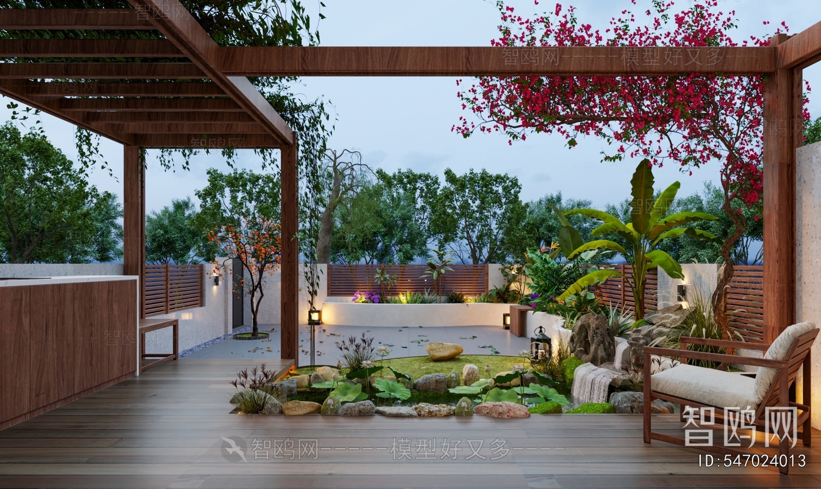 Modern Courtyard/landscape