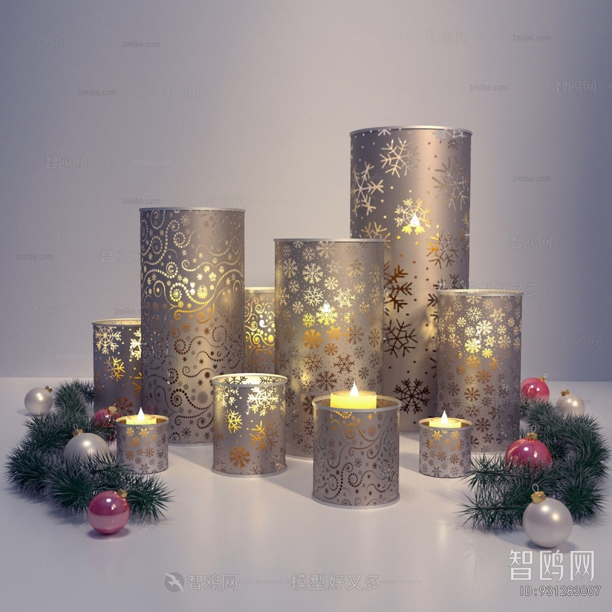 Retro Style Candles/Candlesticks