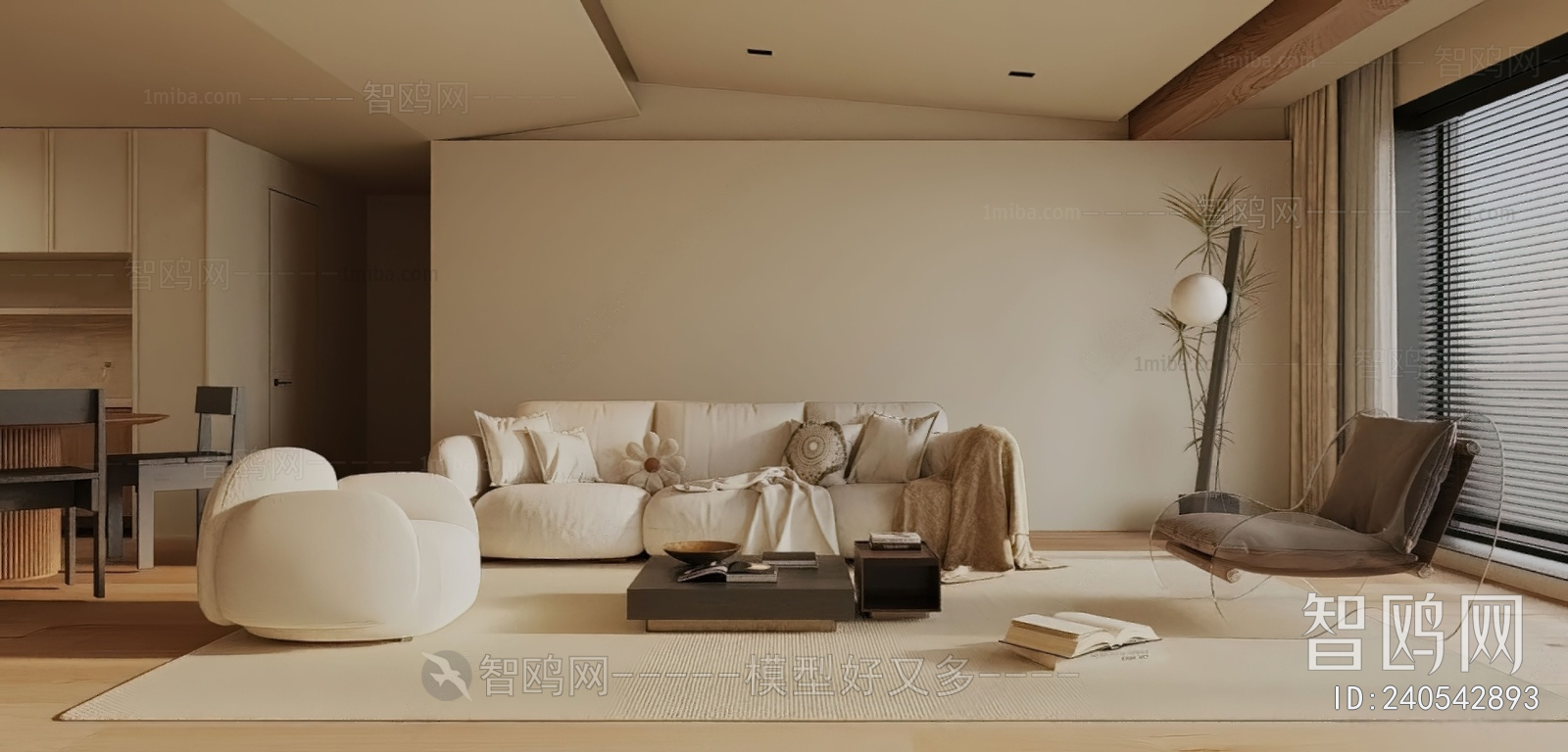 Wabi-sabi Style A Living Room