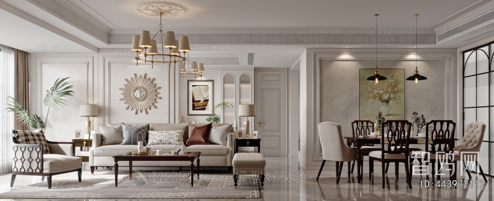 American Style A Living Room