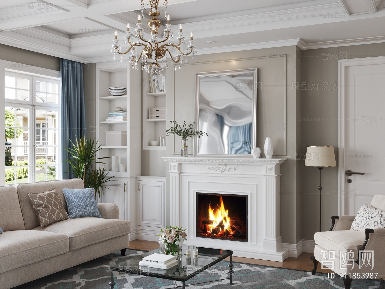 American Style A Living Room