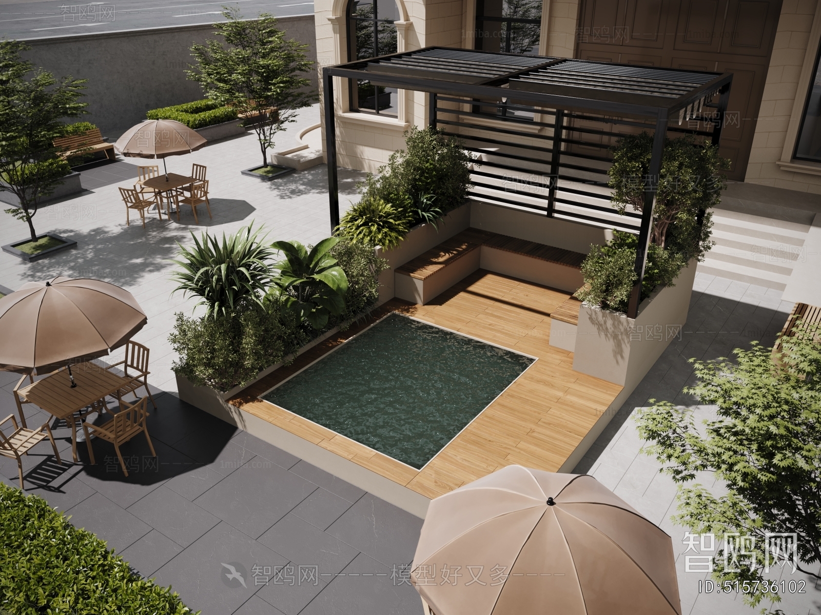 Modern Courtyard/landscape