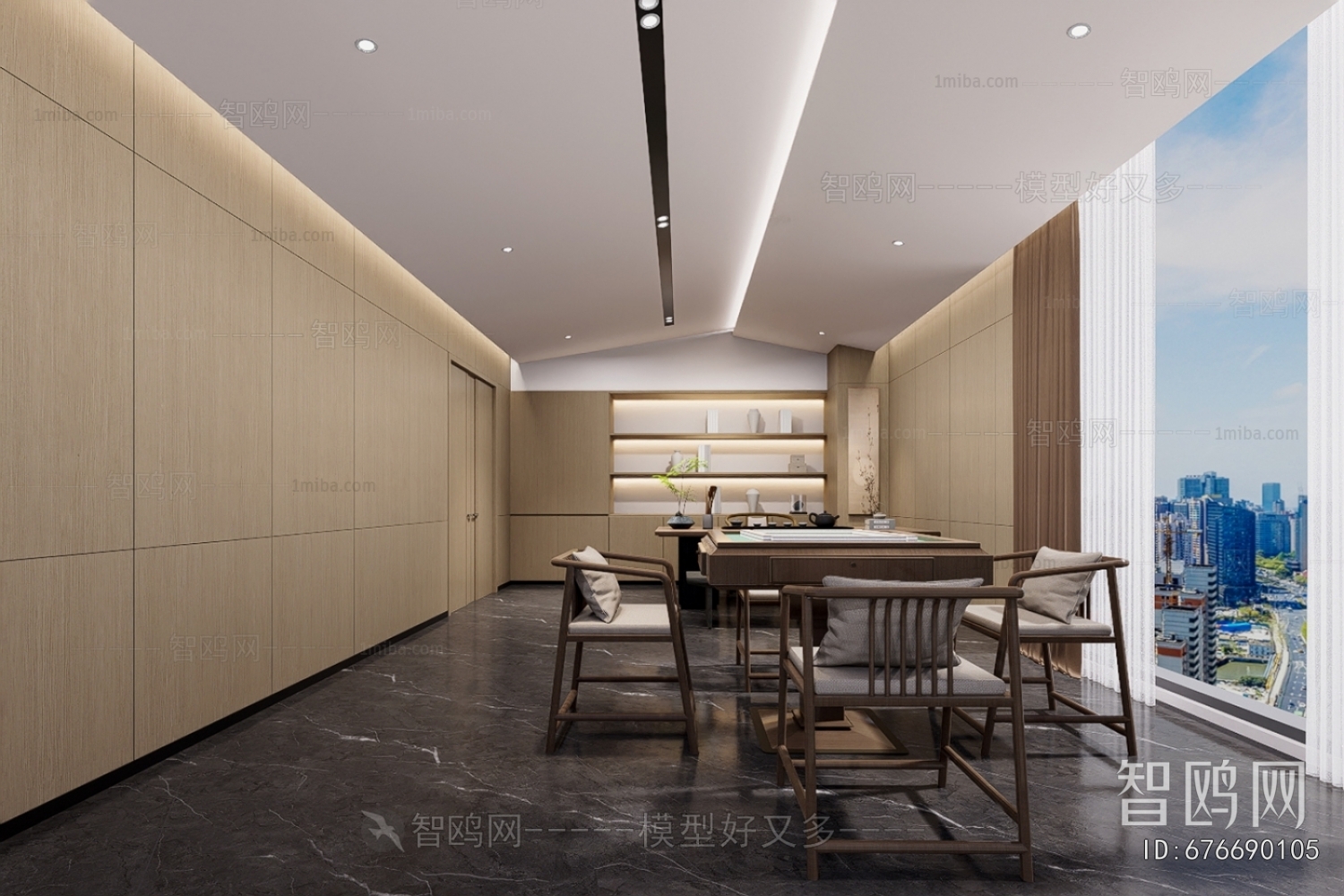 New Chinese Style Manager's Office