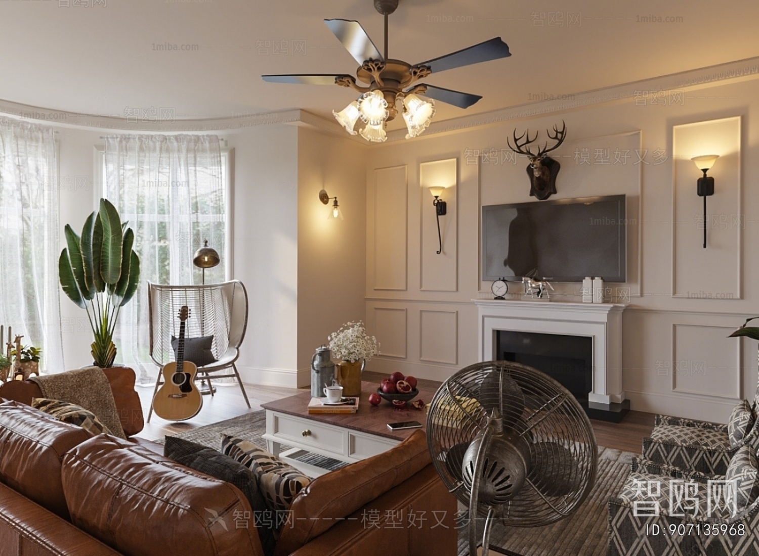 American Style A Living Room