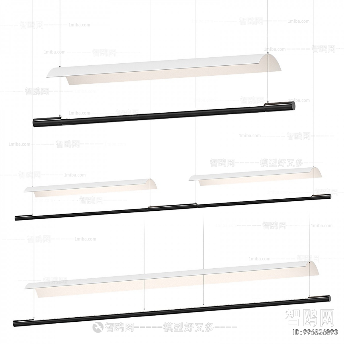 Modern Long Chandelier